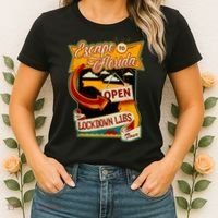 Ron DeSantis Escape To Florida Vinatge Women's T-Shirt thumb 2