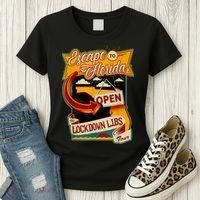 Ron DeSantis Escape To Florida Vinatge Women's T-Shirt thumb 3