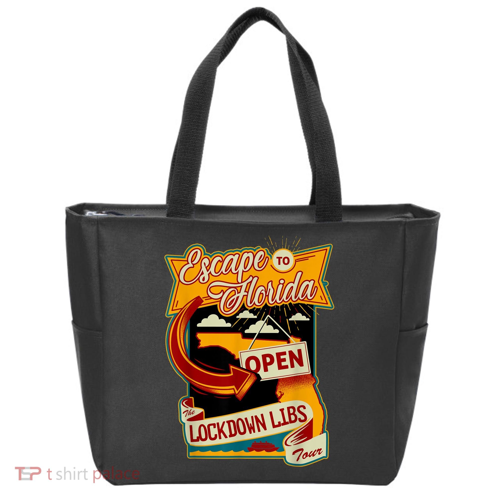 Ron DeSantis Escape To Florida Vinatge Tote Bag