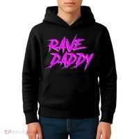 Rave Daddy EDM Rave Festival Outfit Kids Hoodie thumb 4