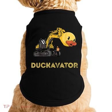 Rubber Duck Excavator Construction Site Backhoe Driver Doggie Tank