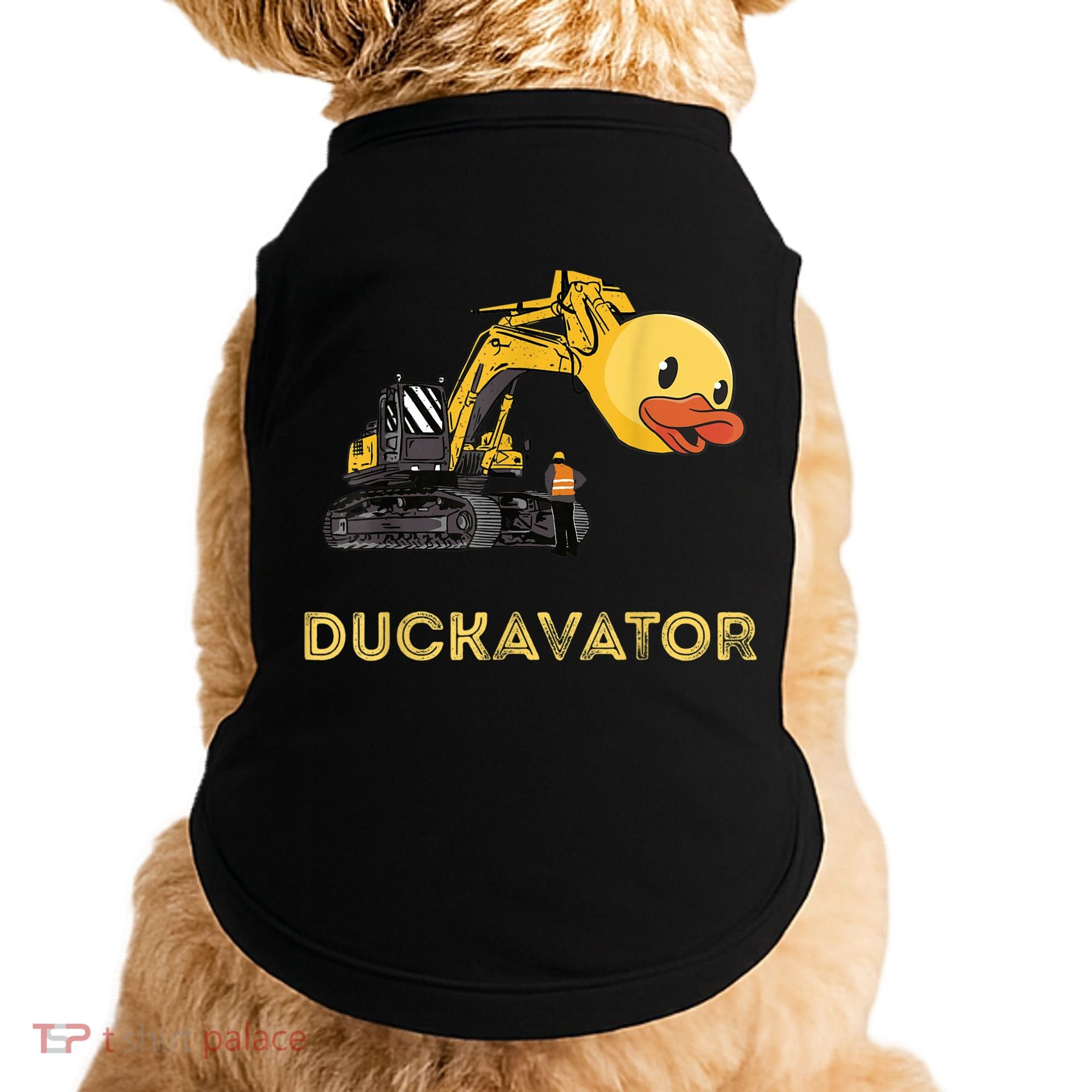 Rubber Duck Excavator Construction Site Backhoe Driver Doggie Tank