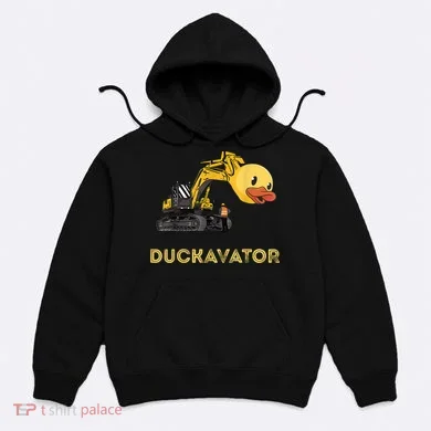 Rubber Duck Excavator Construction Site Backhoe Driver Hoodie