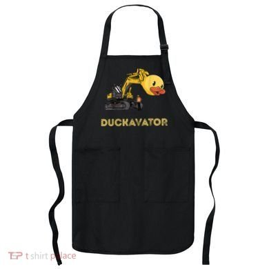 Rubber Duck Excavator Construction Site Backhoe Driver Apron