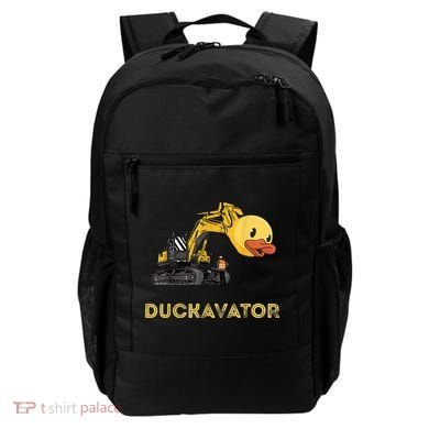 Rubber Duck Excavator Construction Site Backhoe Driver Backpack