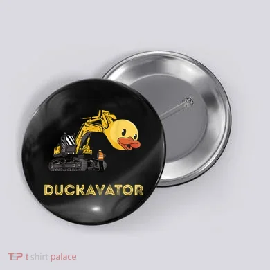 Rubber Duck Excavator Construction Site Backhoe Driver Button