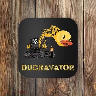 Rubber Duck Excavator Construction Site Backhoe Driver Coaster
