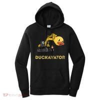 Rubber Duck Excavator Construction Site Backhoe Driver Women's Hoodie thumb 0