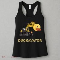 Rubber Duck Excavator Construction Site Backhoe Driver Women's Tank Top thumb 3
