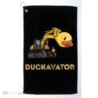 Rubber Duck Excavator Construction Site Backhoe Driver Golf Towel thumb 0