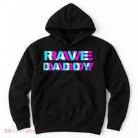 Rave Daddy EDM Music Festival Father Optical Illusion Trippy Hoodie thumb 0