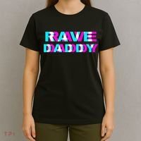 Rave Daddy EDM Music Festival Father Optical Illusion Trippy T-Shirt thumb 4