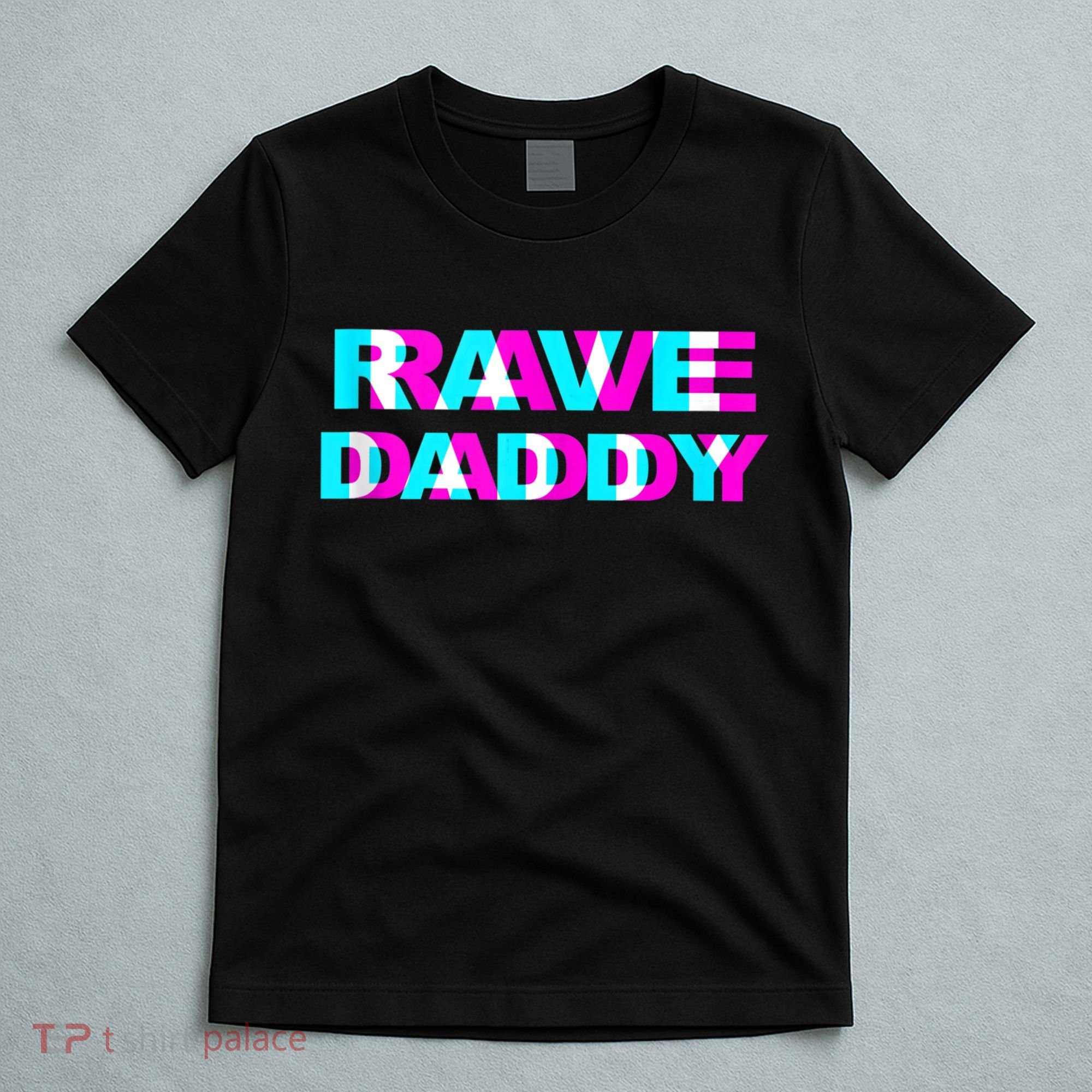 Rave Daddy EDM Music Festival Father Optical Illusion Trippy T-Shirt