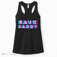Rave Daddy EDM Music Festival Father Optical Illusion Trippy Women's Tank Top thumb 0