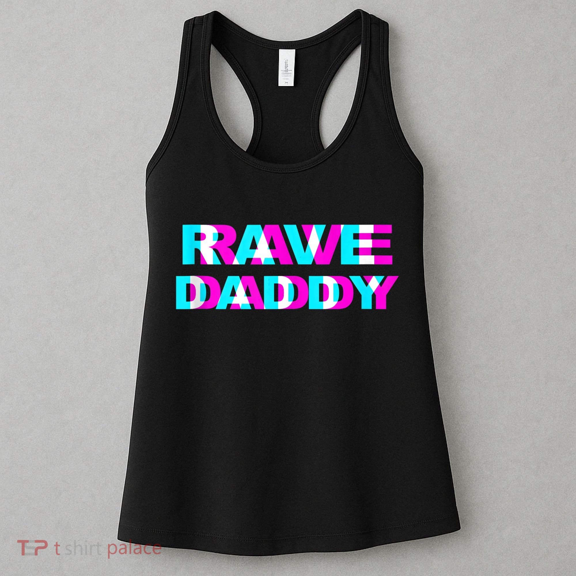 Rave Daddy EDM Music Festival Father Optical Illusion Trippy Women's Tank Top
