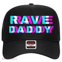 Rave Daddy EDM Music Festival Father Optical Illusion Trippy Hat thumb 0