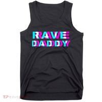 Rave Daddy EDM Music Festival Father Optical Illusion Trippy Tank Top thumb 0