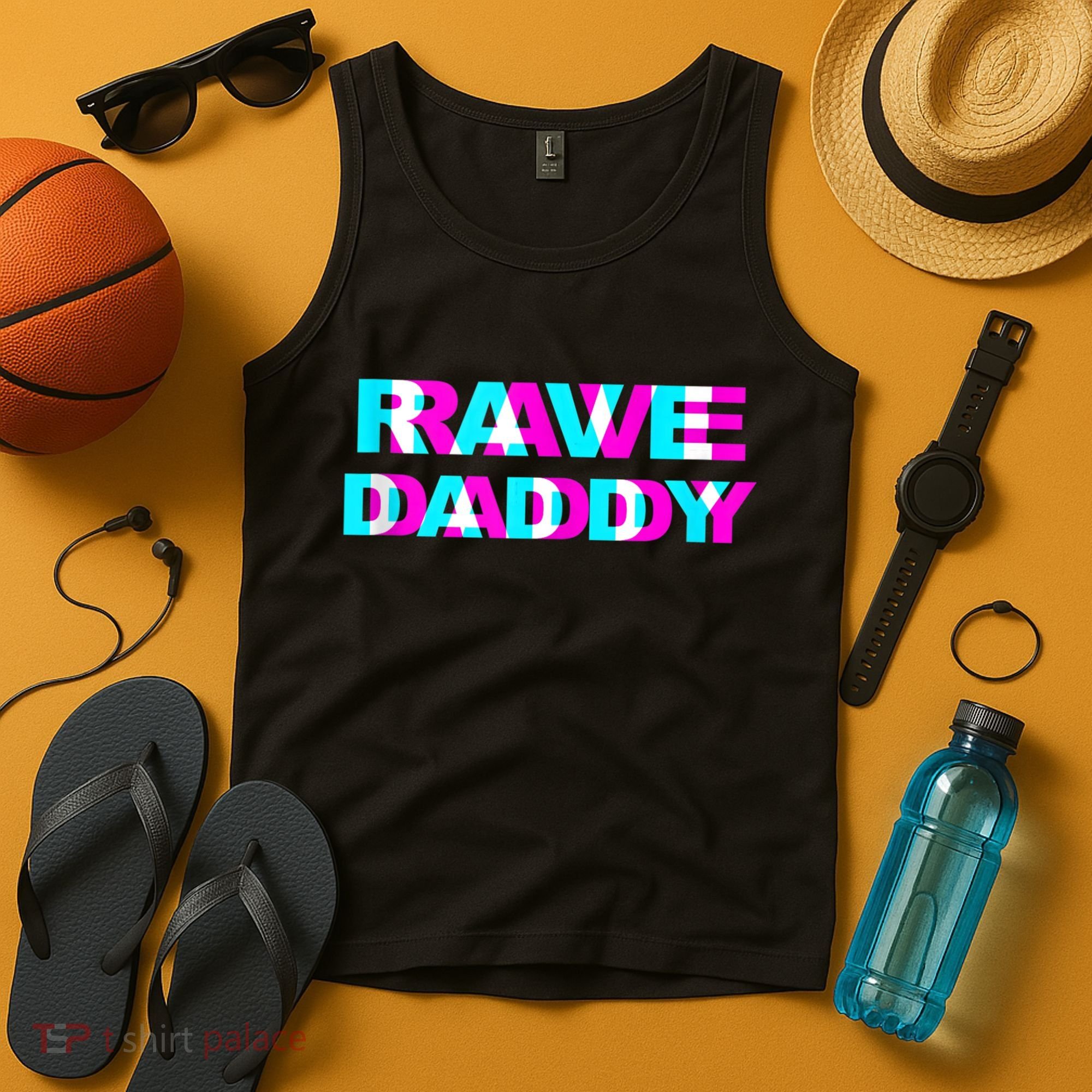 Rave Daddy EDM Music Festival Father Optical Illusion Trippy Tank Top