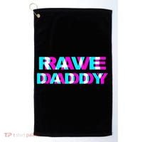 Rave Daddy EDM Music Festival Father Optical Illusion Trippy Golf Towel thumb 0