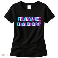 Rave Daddy EDM Music Festival Father Optical Illusion Trippy Women's T-Shirt thumb 0