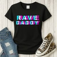 Rave Daddy EDM Music Festival Father Optical Illusion Trippy Women's T-Shirt thumb 3