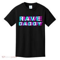 Rave Daddy EDM Music Festival Father Optical Illusion Trippy Kids T-Shirt thumb 0