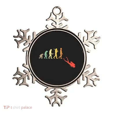 Retro Diving Evolution Gift For Scuba Divers Ornament