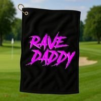 Rave Daddy Edm Rave Festival Golf Towel thumb 1