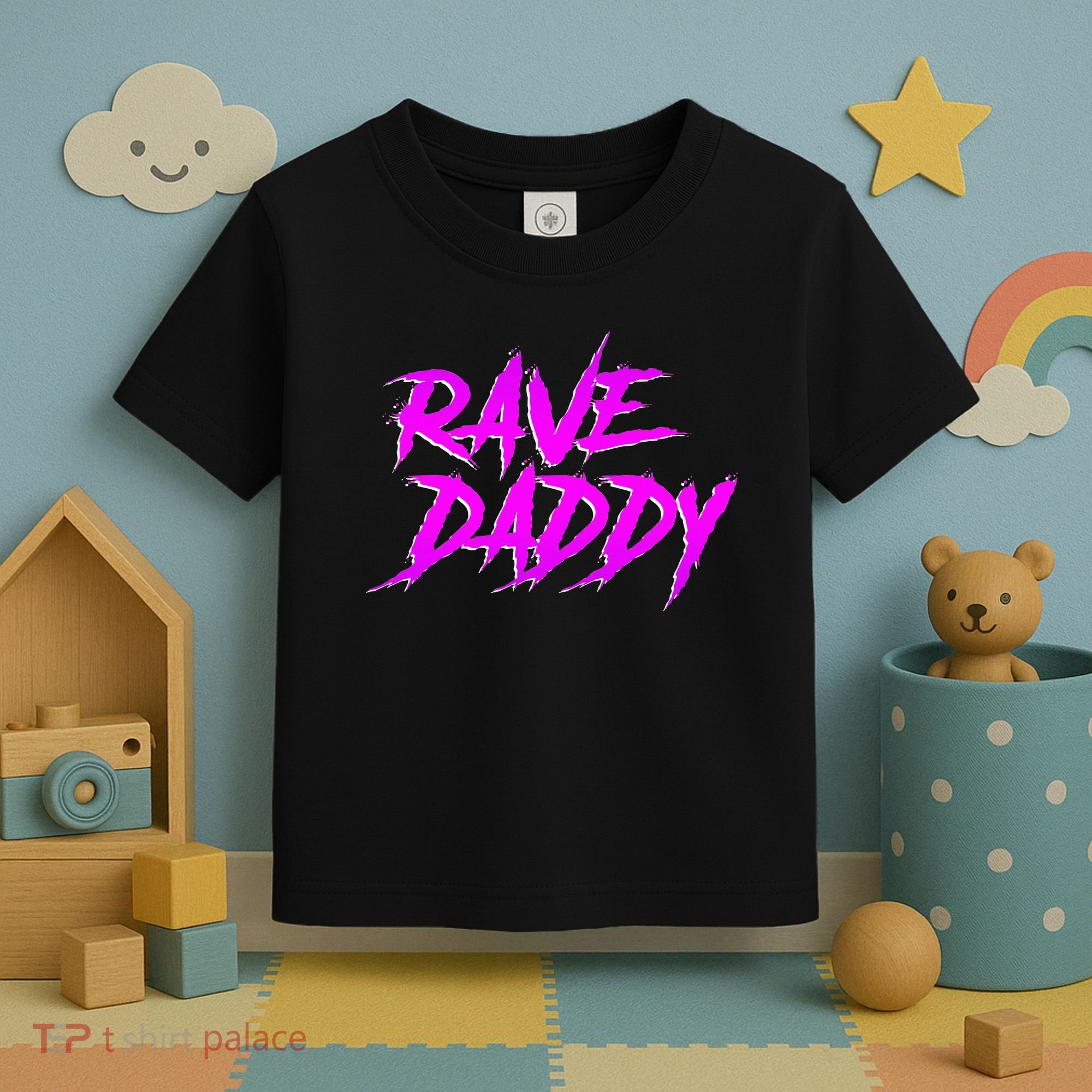 Rave Daddy Edm Rave Festival Toddler T-Shirt
