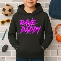 Rave Daddy Edm Rave Festival Kids Hoodie thumb 2