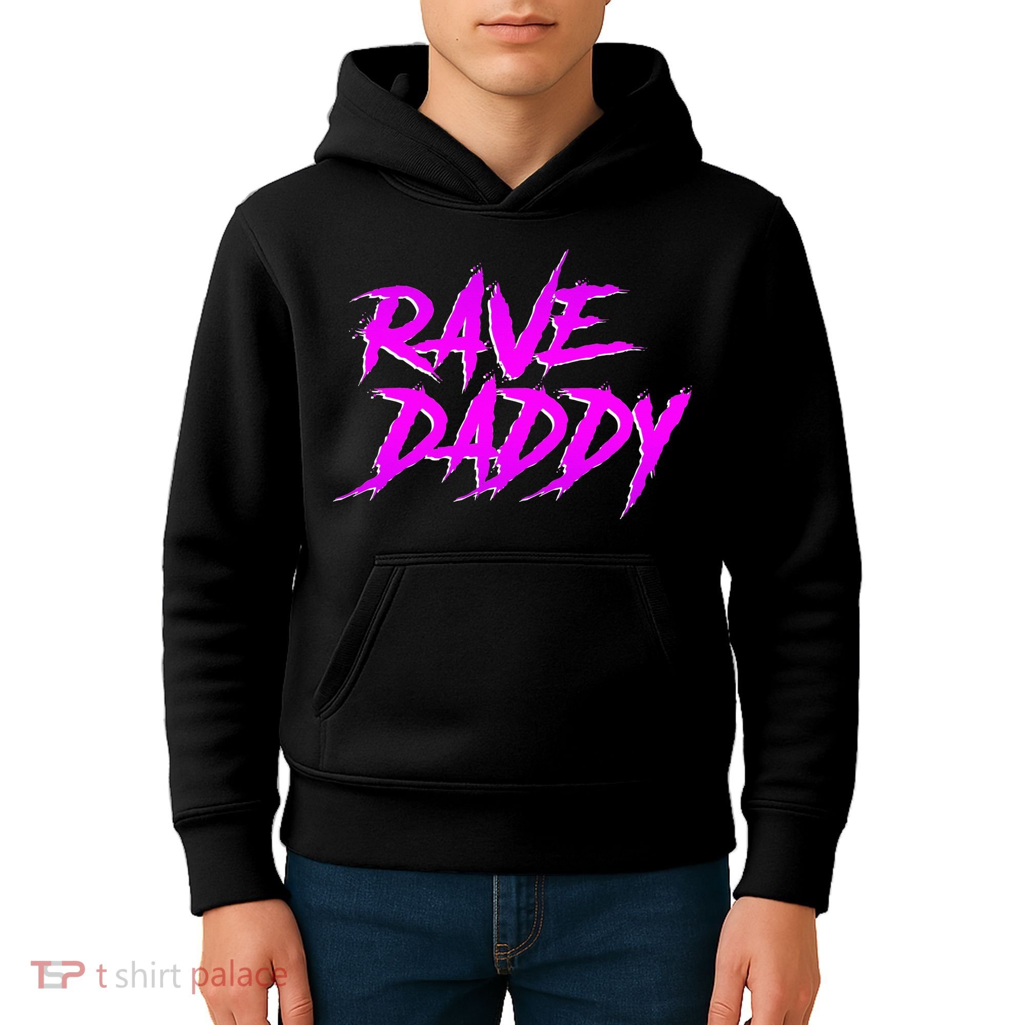 Rave Daddy Edm Rave Festival Kids Hoodie
