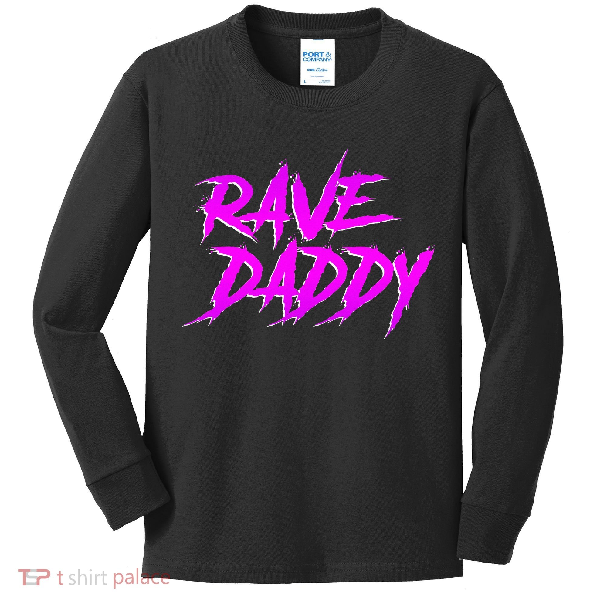 Rave Daddy Edm Rave Festival Kids Long Sleeve Shirt