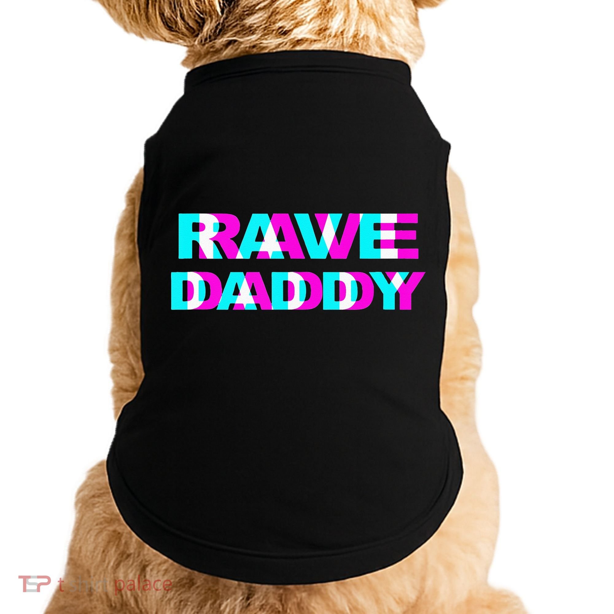 Rave Daddy EDM Music Festival Father Optical Illusion Trippy Doggie Tank