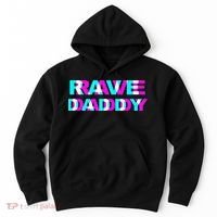 Rave Daddy EDM Music Festival Father Optical Illusion Trippy Hoodie thumb 0