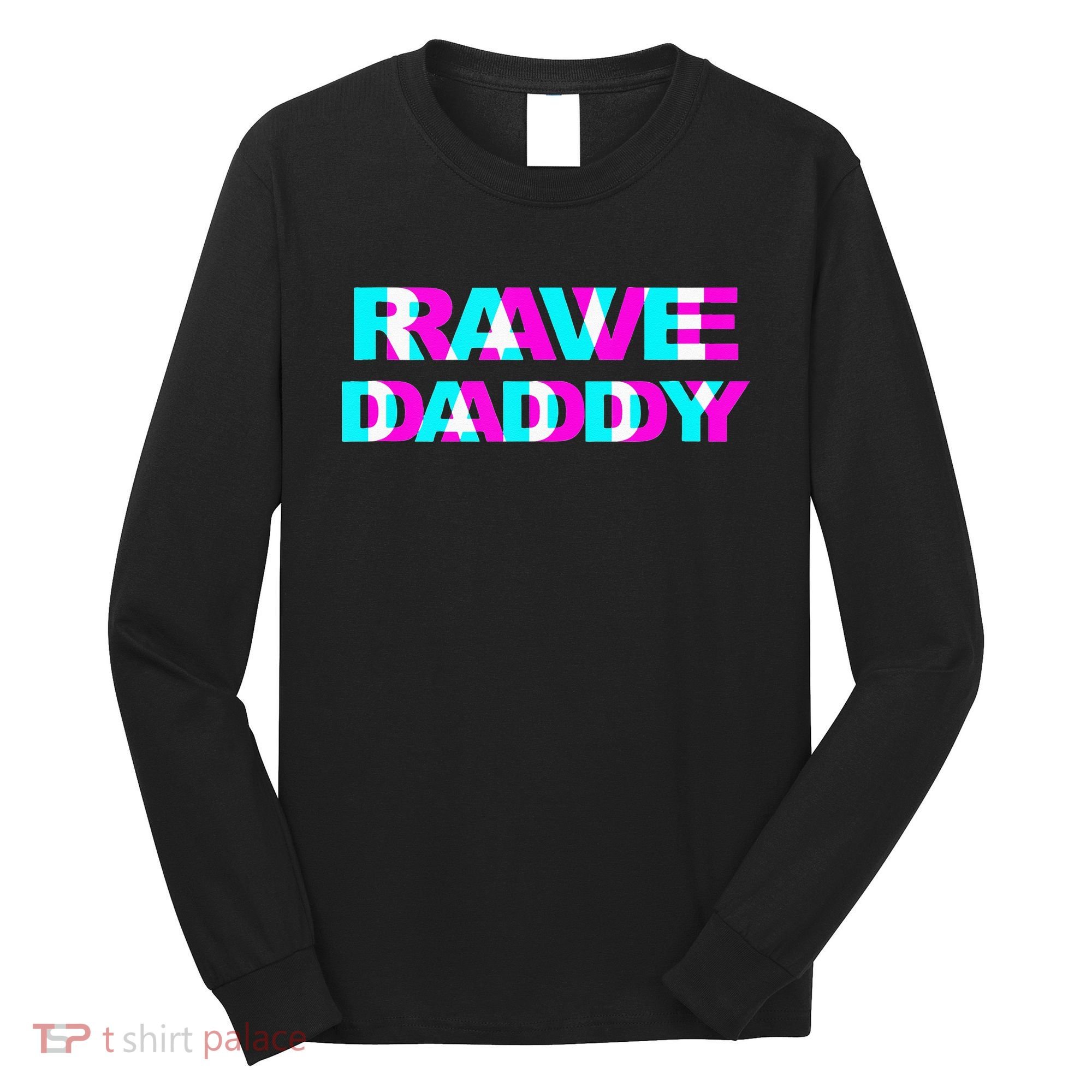 Rave Daddy EDM Music Festival Father Optical Illusion Trippy Long Sleeve Shirt