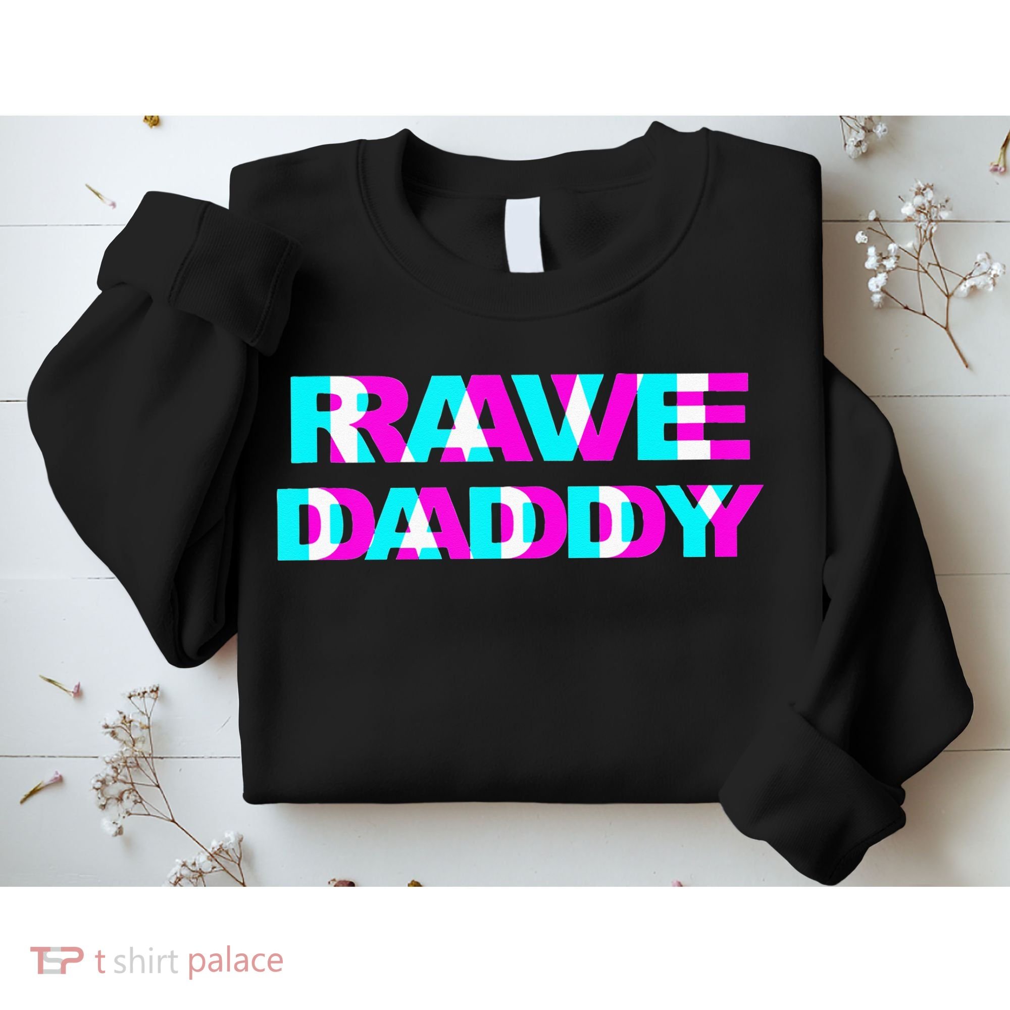 Rave Daddy EDM Music Festival Father Optical Illusion Trippy Sweatshirt
