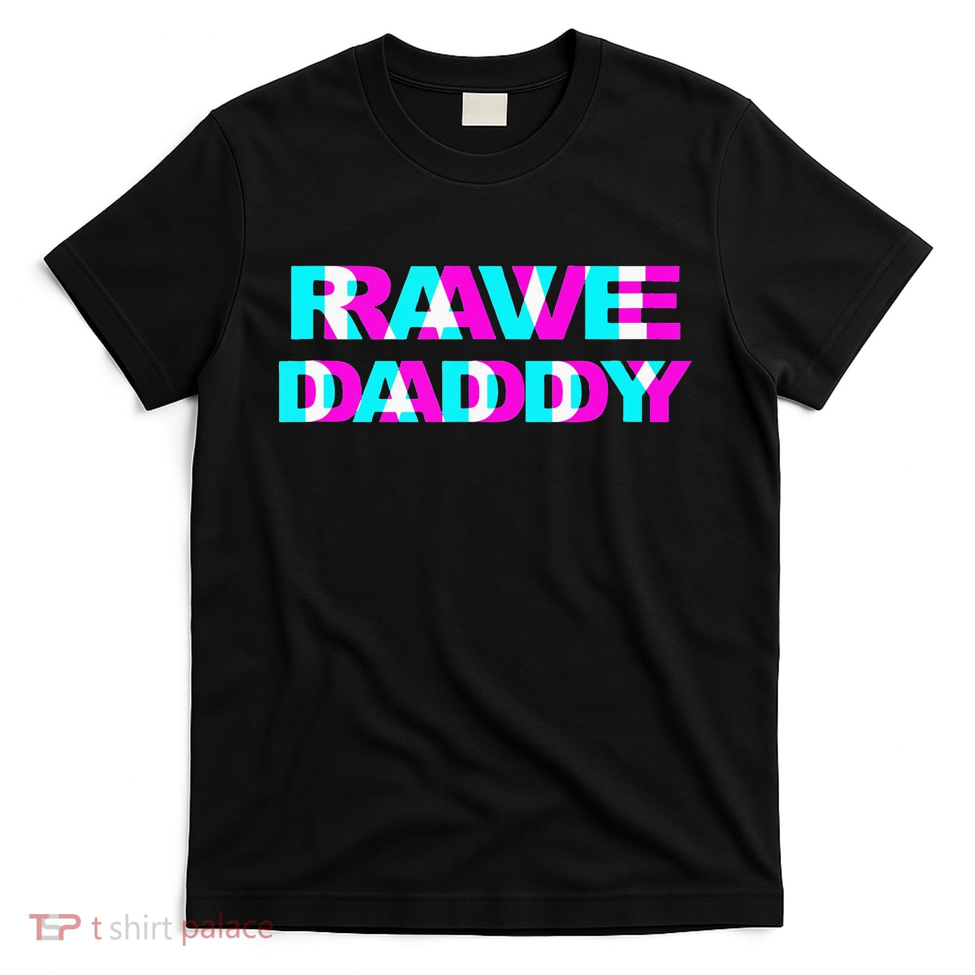 Rave Daddy EDM Music Festival Father Optical Illusion Trippy T-Shirt