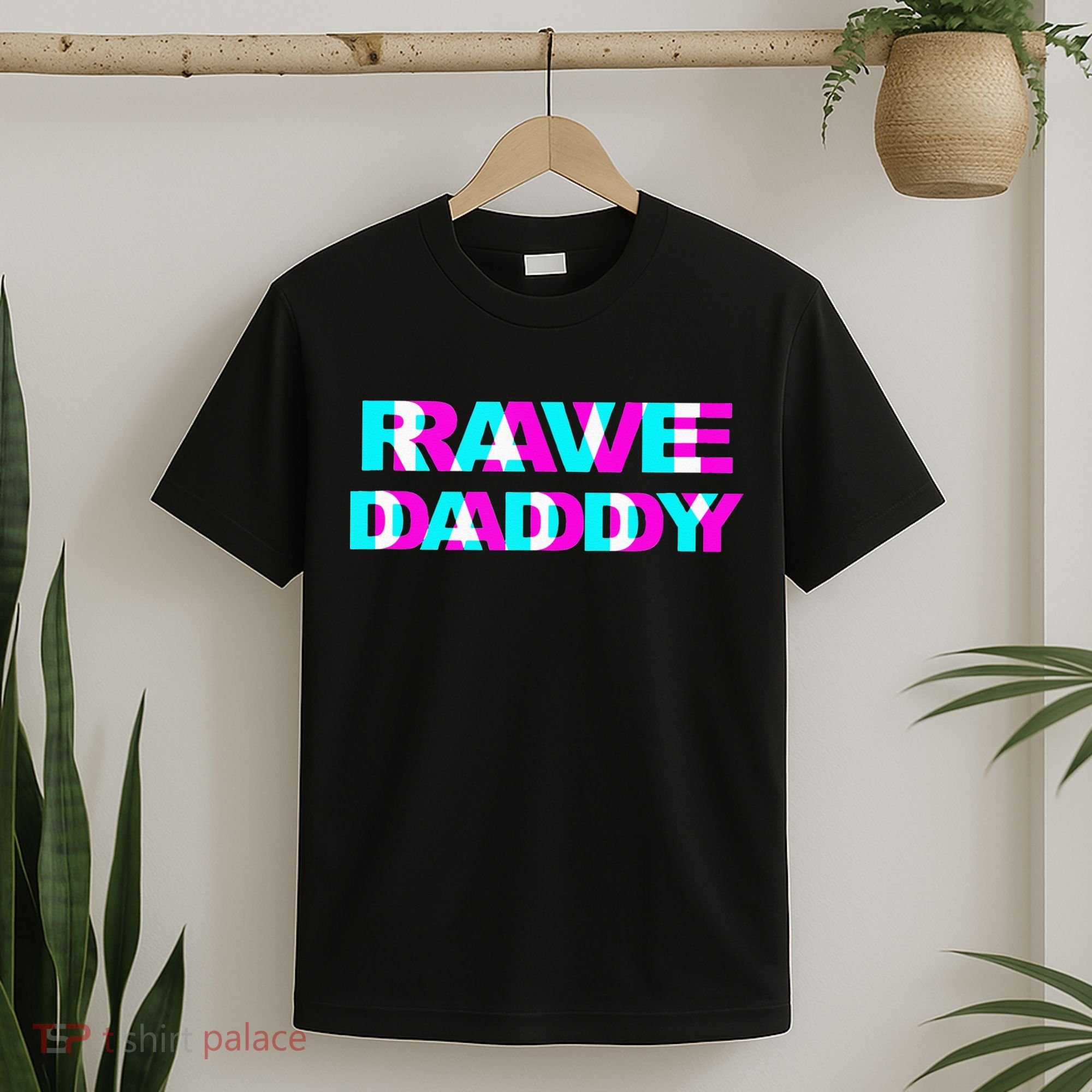 Rave Daddy EDM Music Festival Father Optical Illusion Trippy T-Shirt