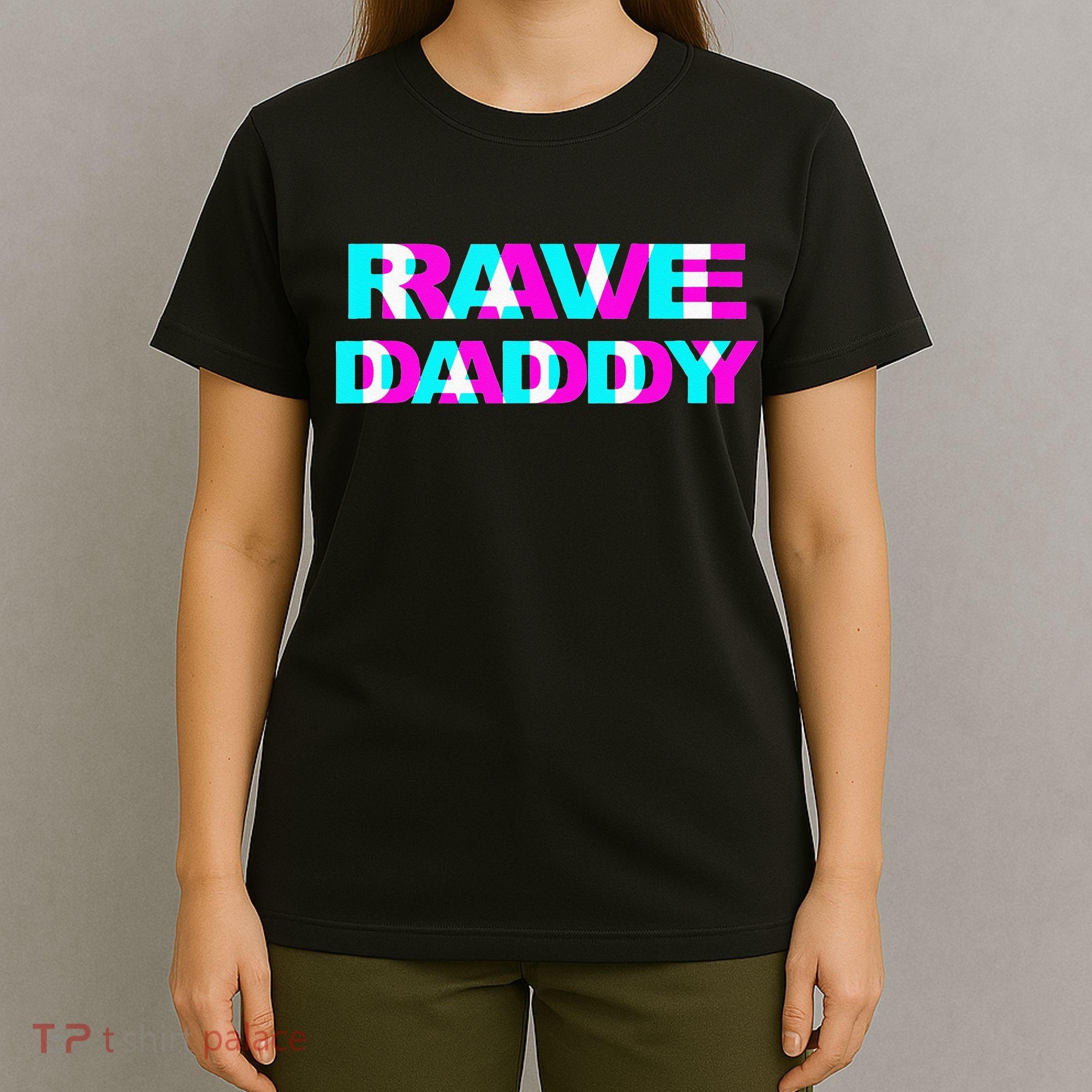 Rave Daddy EDM Music Festival Father Optical Illusion Trippy T-Shirt
