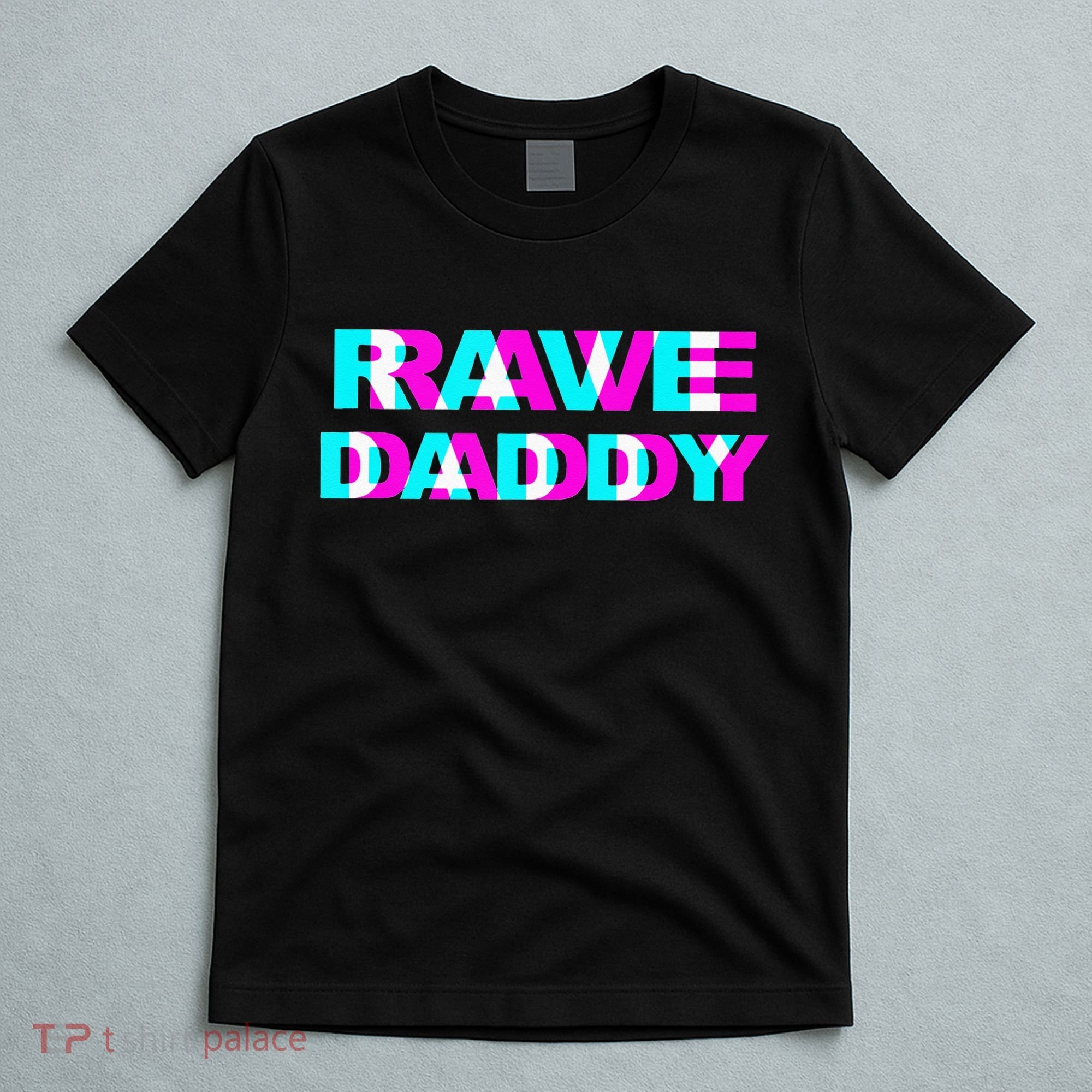Rave Daddy EDM Music Festival Father Optical Illusion Trippy T-Shirt