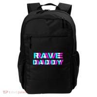 Rave Daddy EDM Music Festival Father Optical Illusion Trippy Backpack thumb 0