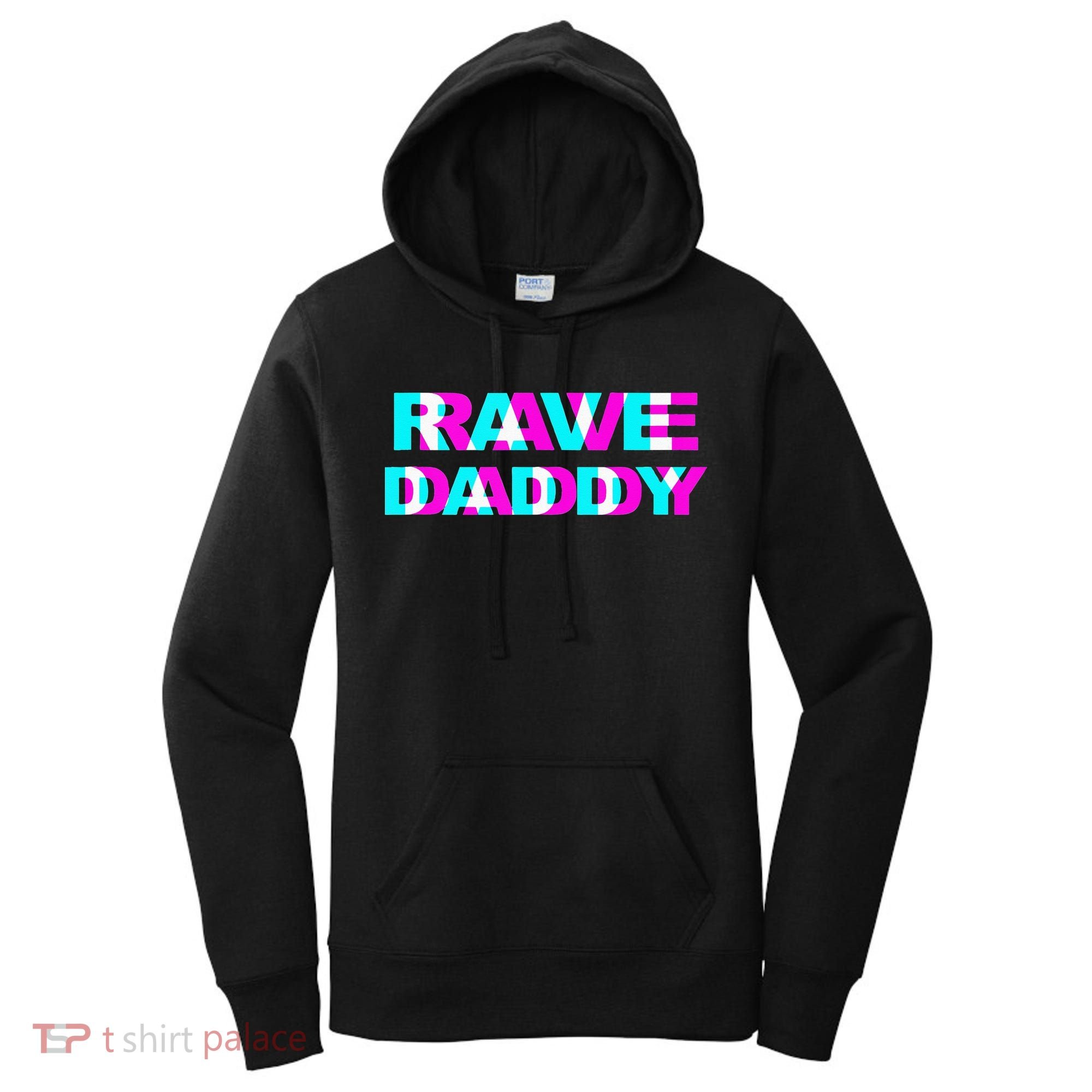 Rave Daddy EDM Music Festival Father Optical Illusion Trippy Women's Hoodie