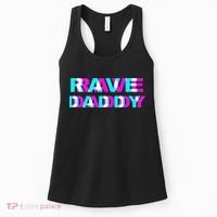 Rave Daddy EDM Music Festival Father Optical Illusion Trippy Women's Tank Top thumb 0