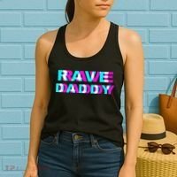 Rave Daddy EDM Music Festival Father Optical Illusion Trippy Women's Tank Top thumb 2