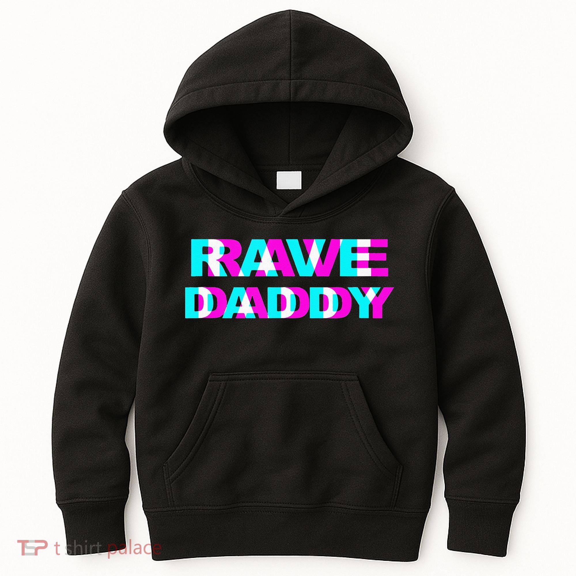 Rave Daddy EDM Music Festival Father Optical Illusion Trippy Kids Hoodie