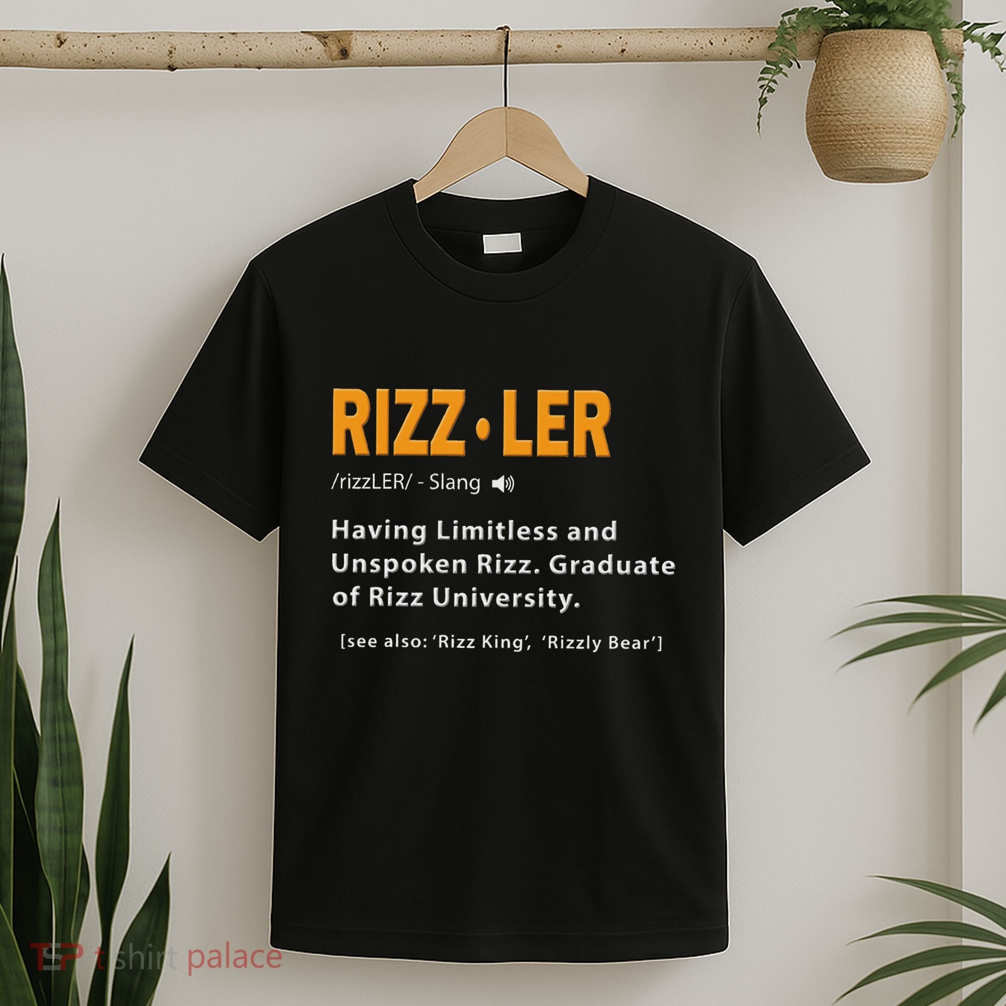 Rizzler Definition Funny Meme Quote Gen Z Alpha Rizz Up T-Shirt