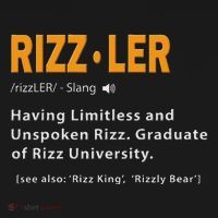 Rizzler Definition Funny Meme Quote Gen Z Alpha Rizz Up Women's Hoodie thumb 2