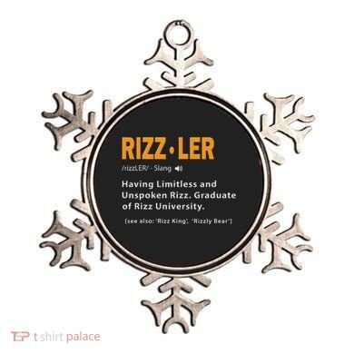 Rizzler Definition Funny Meme Quote Gen Z Alpha Rizz Up Ornament