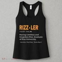Rizzler Definition Funny Meme Quote Gen Z Alpha Rizz Up Women's Tank Top thumb 3