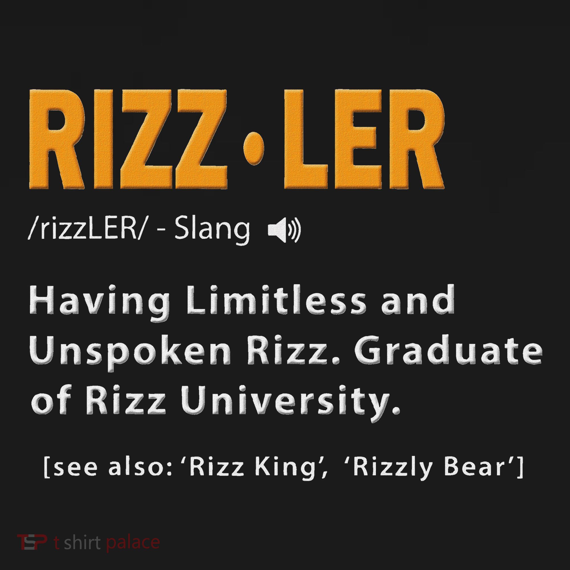 Rizzler Definition Funny Meme Quote Gen Z Alpha Rizz Up Women's Tank Top